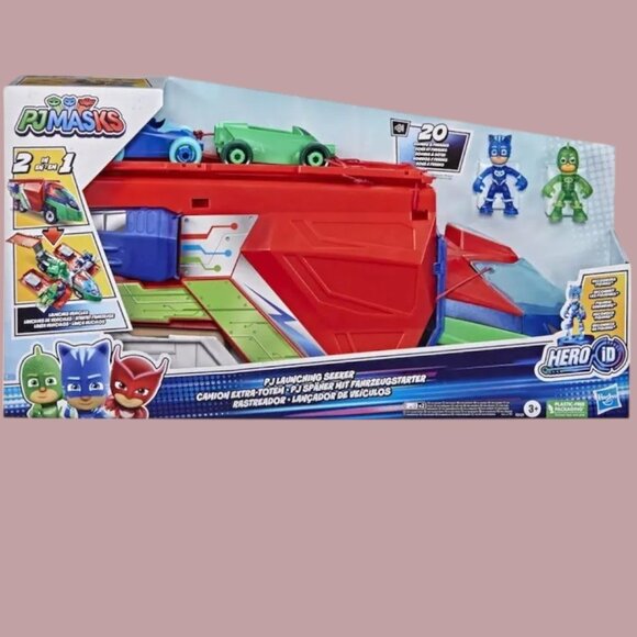 PJ Masks PJ Launching Seeker Preschool Toy Transforming Seeker Vehicle Brand New
